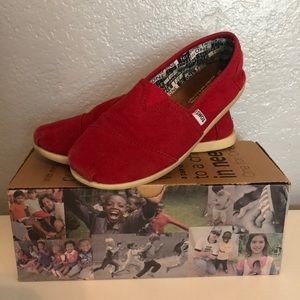 Red classic canvas toms